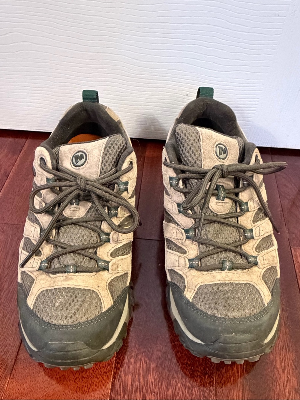 Merrell Men’s 8.5 Hiking Trail Shoes Brown Tan Vibram Outdoor Sneakers - Picture 2 of 9